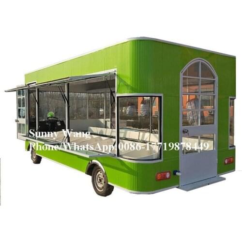 Mobile Food Truck Van Snacks Shop Ice Cream Hot Dog Cart Vegetable Selling Fruit Servi Kiosk With Kitchen Applians