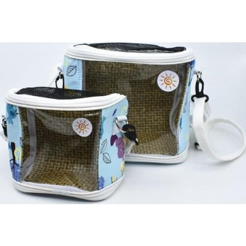 Bird Travel Cage Carrier Breathable Parrot Detachable Travel Cage Clear View Carrying Cage Easy to Clean for Conures Finch