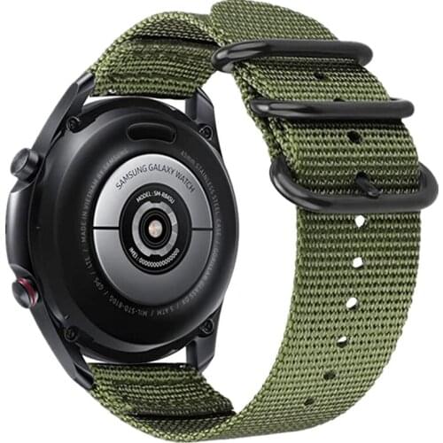 22mm 20mm Sport Nylon Watchbands For Samsung Galaxy Watch 3 45mm 41mm Active 2 44mm 40mm Band For Huawei Watch 3 GT 2 Pro Strap