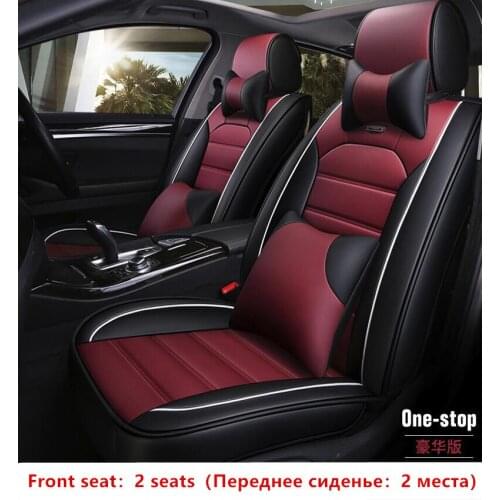 Universal PU Leather car seat covers For Chery Ai Ruize A3 Tiggo X1 QQ A5 E3 V5 QQ3 QQ6 QQme A5 BSG E5 auto accessories styling
