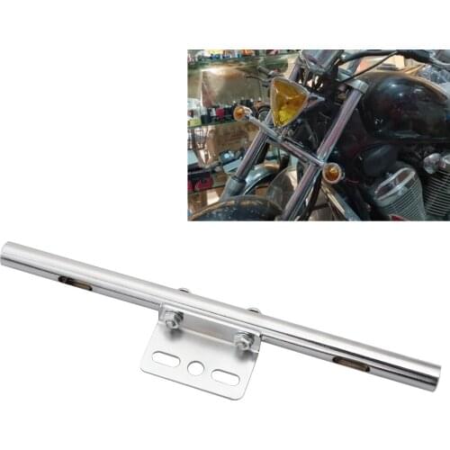 Universal Front&Rear Short Mount Turn Signal Light Tube Bar Bracket For Harley Cafe Racer Chopper Bobber Custom Touring