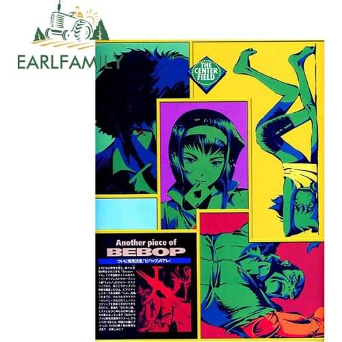 EARLFAMILY 13cm x 9.8cm for Cowboy Bebop Creative Car Sticker Waterproof Fashion Vinyl Decal Suitable for Fold GTR EVO SX