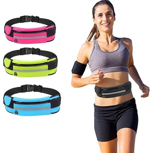 6inch Waterproof Running Waist Bag Outdoor Sports Belt Bags Universal Sports Gym Bag for Phone Earphone Women Running Belt Pouch