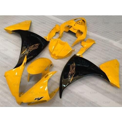 YZFR1 2012 - 2014 Body Kits for YAMAHA YZFR1 2012 Bodywork YZF1000 R1 2014 Yellow Black Full Body Kits