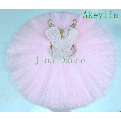 Women Pink Platter Professional Tutu white Ballet Costume Stage Pancake Tutu black Classical Ballet dress Adult yellow