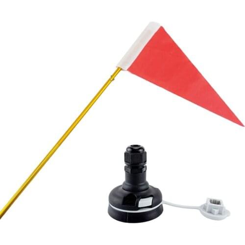 1.2M Safety Boat Flag Base Kit with Mount Base Fishing Canoe Kayak DIY Inflatable Dinghy Rowing Marine Accessories