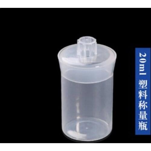 1pc plastic PP Weighing Bottle In Low Form plastic Weighing Specific Gravity Bottle 20/30/50/70ml