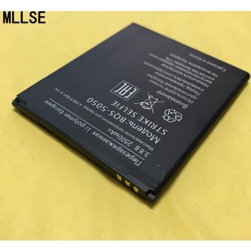 10PCS MLLSE 2500mah Battery For BQS-5050 BQS5050 5050 Strike Selfie Mobile Phone Batteries