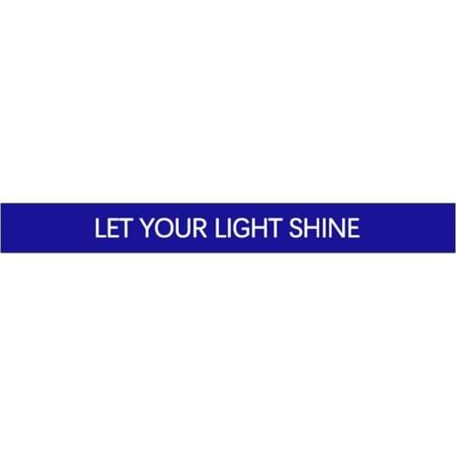 300pcs Motivational LET YOUR LIGHT SHINE Silicone Bracelets Rubber Wristbands Free Shipping by DHL