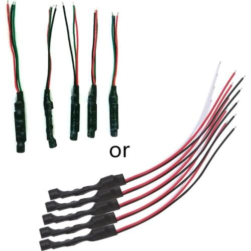 5Pcs/Set Sensitive Microphone Security DC Power Cable For CCTV DVR Camera