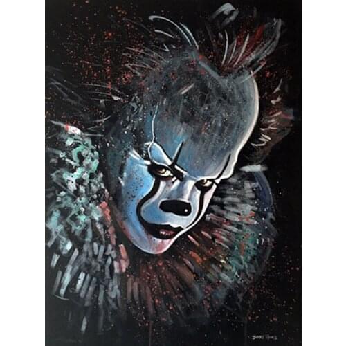 Full Square&round drill 5D DIY Diamond embroidery Diamond Painting clown Cross Stitch Rhinestone Mosaic decor gift