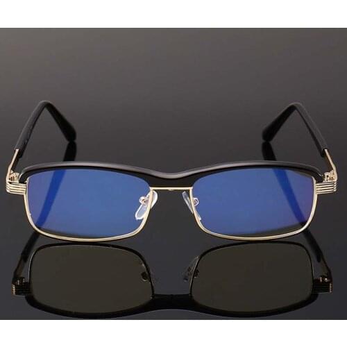 Anti Blue Light Reading Glasses Business Men Presbyopia Eyeglasses Fashion Eyebrow Frame Diopter +1.0 1.5 2.0 2.5 3.0 3.5 +4.0