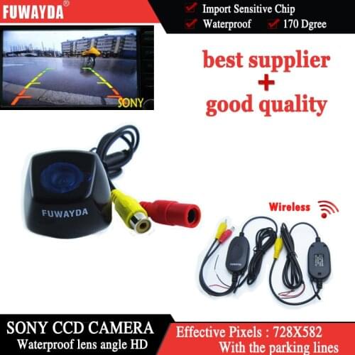 FUWAYDA Wireless FOR SONY CCD Car Rear View Reverse Mirror Image CAMERA for BMW X1/ BMW X3/ BMW X5/BMW X6 +Guide Line waterproof