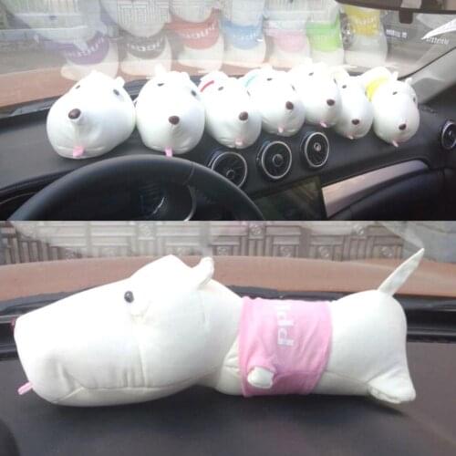 Car Bamboo Charcoal Dog Interior Decor Odor Absorb Purify Air Freshener Doll