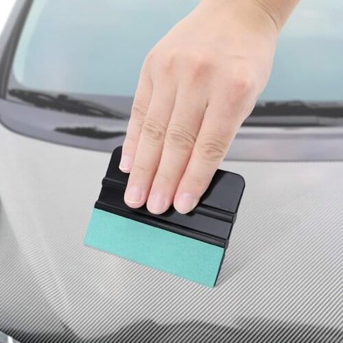 LEEPEE Car Sticker Scraper Carbon Fiber Vinyl Squeegee Film Wrapping Scraper Window Tint Tool No Scratch Auto Accessories 3PCS
