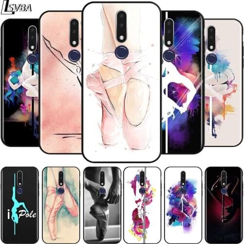 Ballet Dance for OPPO Realme C2 2 A31 A5 A7 F15 F11 F9 F7 F5 R17 R15 R9S K5 K3 Pro 2020 2018 Black Phone Case