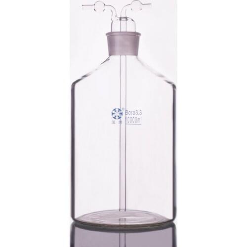 Drechsel gas washing bottle ,Capacity 10000ml,Lab Glass Gas Washing Bottle,Shisha hookah