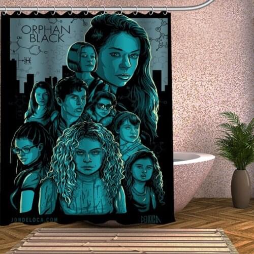 Orphan Black Shower Curtain Eco-friendly Modern Fabric polyester Custom Bath Curtains Home Decor Curtains