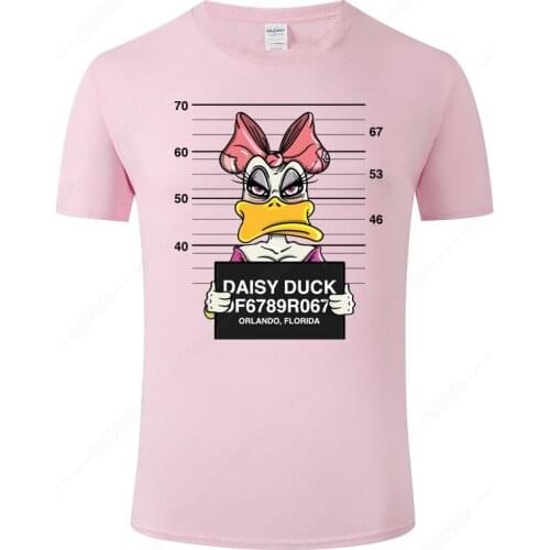 Funny Donald Duck Girlfriend Daisy Duck T Shirt Men Women T-shirt Print Tee Summer Fashion Loose Cotton Cool Top Tee Clothing