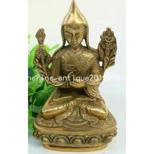 Collection old copper Sakyamuni Buddha statue / sculpture,Hand carving crafts, best adornment & collection, free shipping