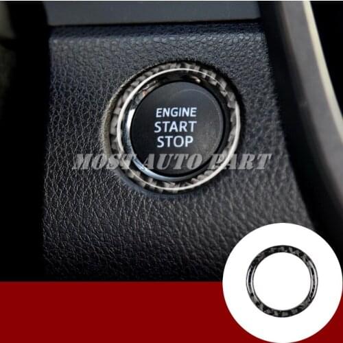 Carbon Fiber Console Engine Start Stop Button Cover For Toyota Camry 2018-2019 Car accesories interior Car decoration Car Trim