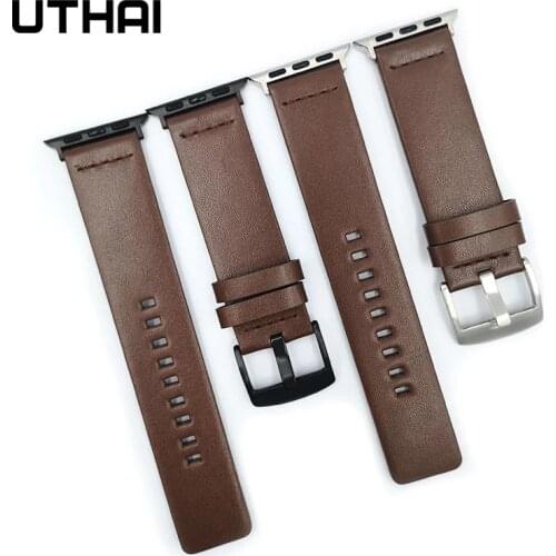 Leather watch strap for apple watch 6 5 se band 42mm 38mm for iWatch series 4/3/2/1 apple watch band 40mm 44mm