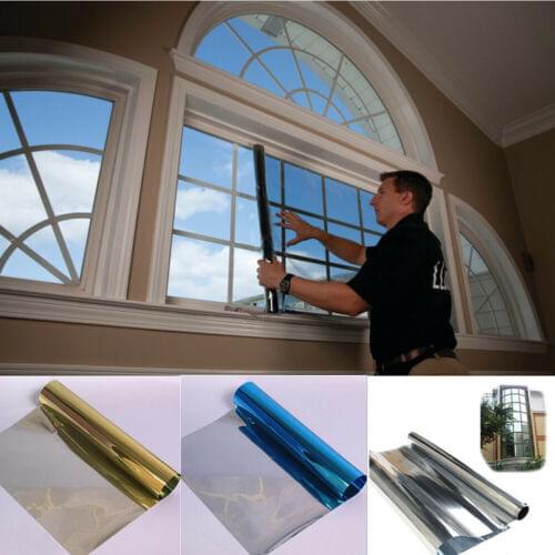 Colorful Adhesive Sticker Vinyl One Way Vision Mirrored Effect Window Tint Film