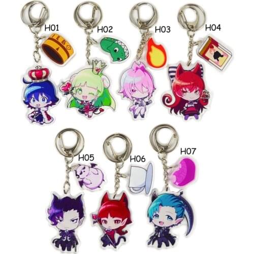 Aime Mairimashita! Iruma-kun Suzuki Iruma Clara Valac Cosplay Acrylic Keychain Charm Keyring Phone Pendant Gifts Key Chain