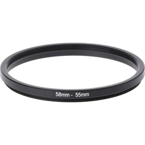 58mm To 55mm Metal Step Down Rings Lens Adapter Filter Camera Tool Accessory New