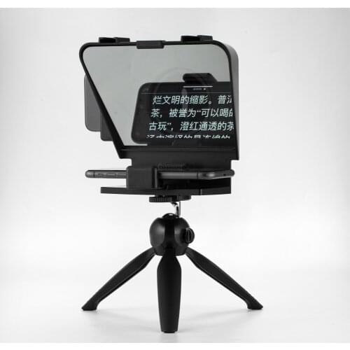 Pronstoor Phone And DSLR Recording Mini Teleprompter Portable Inscriber Mobile Teleprompter Artifact Video With Remote Control