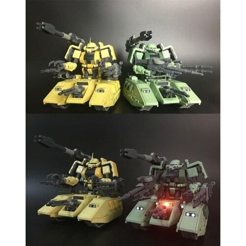 MK Motor King MG 1/100 MS-06V ZAKU TANK Gundam with LED green or yellow