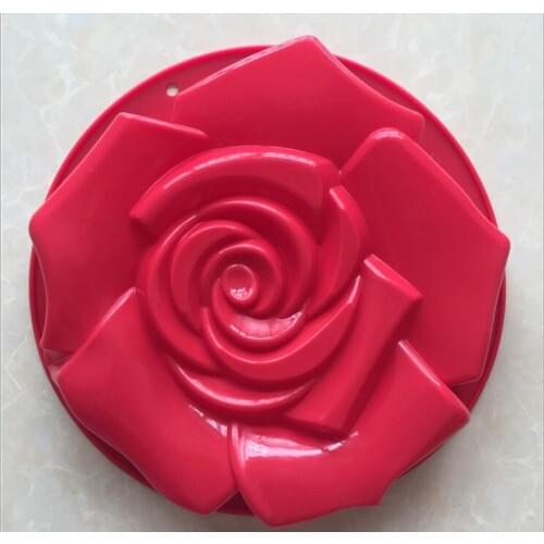 Single large rose baking pan silicone cake mould single - hole large silicone mold