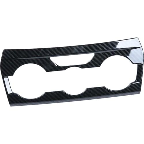 Carbon Fiber Console Dashboard Panel Air Condition Switch Cover Trim for Subaru XV Crosstrek Impreza 2018-2020