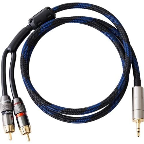 3.5mm turn rca double lotus 3.5mm to 2rca