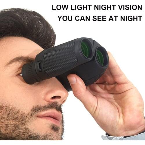 12X25 Powerful Binoculars Professional HD Pocket Waterproof Mini Telescope Optical BAK4 Prism for Hunting Bird Watching Camping