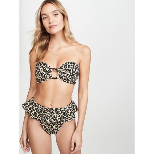 Plus Size Sexy Bikini 2021 Swimwear Women Print Floral Swimsuit High Waist Bathing Suit Brazilian Beachwear Two Piece