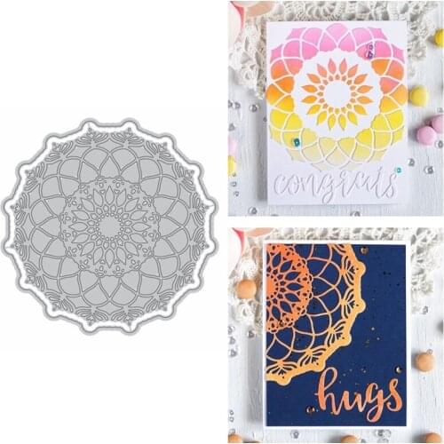 Regular Swirls Lace Wreath Metal Cutting Dies Stencil For DIY Scrapbooking Crafts Paper Cards Making Template 2020 New