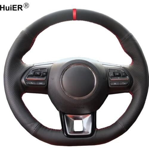 Hand Sewing Car Steering Wheel Cover Wrap Volant Funda Volante For MG ZS HS 2017 2018 2019 2020 MG GS 2016-2020 Car Accessories