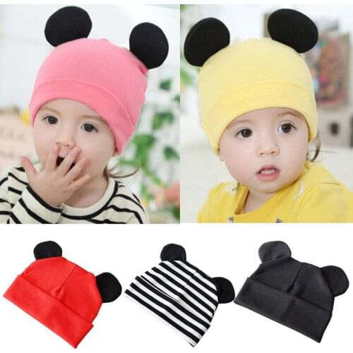 Autumn Winter Baby Hat with Ears Cotton Warm Newborn Baby Accessories for Kid Girl Infant Toddler Children Hat Beanie Boy Cap