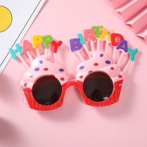 Party Sunglasses Eye-catching UV Resistant Plastic Lovely Cartoon Sunglasses Decoration for Travel