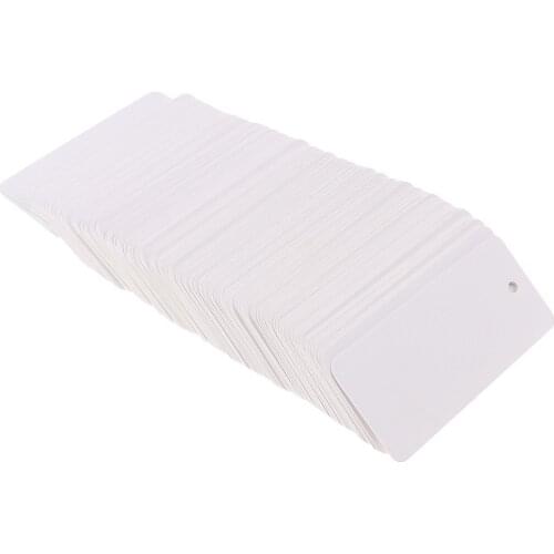 Pack of 200 Blank Clothing Hang Tag Label Card Clothing Business for Shops and Stores Price Display