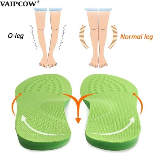 VAIPCOW O/X-Leg Orthopedic Insoles Arch support insole corrigibil Bow Legs Valgus Varus Massaging Shoe pads Beauty Leg Feet Care