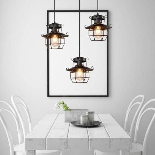 Vintage chandelier light metal industrial lamp ceiling lamp Nordic retro loft lamp home decoration lamp