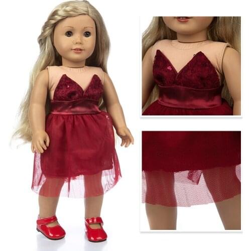 High Quality Dress for American girl 18inch doll clothes for children best gift