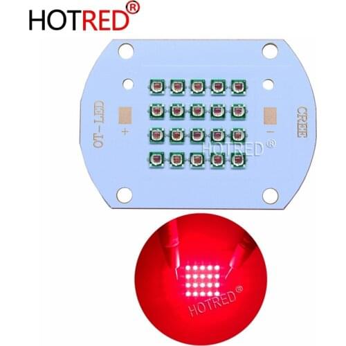 50W 60W High Power LED Chip 660nm Deep Red LED Grow Light 660 nm COB Diode Emitter+Driver+heatsink+cooler+lens reflector