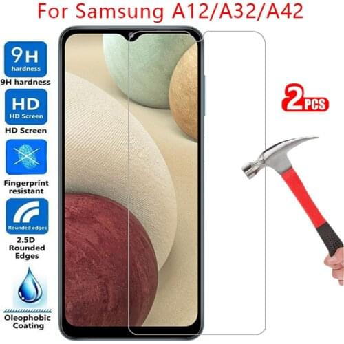 Tempered glass screen protector for samsung a12 a32 a42 5g case cover galaxy a 12 32 42 12a 32a 42a protective phone coque bag