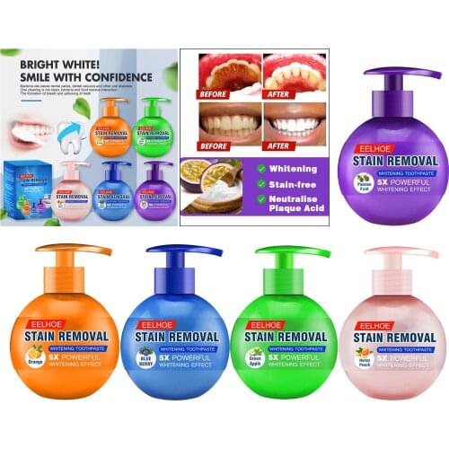 Baking Soda Toothpaste Power Natural Remover Pump Design Natural Ingredient Whitening ToothpastStain Removal Stain Reduce