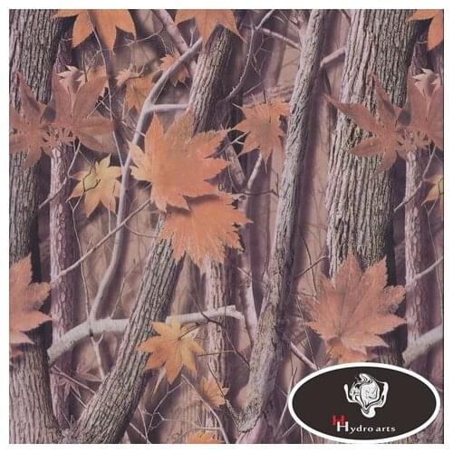 0.5M Wide Leaves Camo Design water transfer printing film Hydrographic film aqua print film for car/motor decoration HF8081