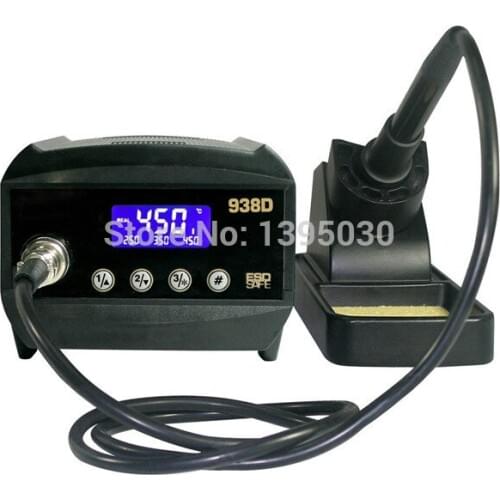 1PC AT938D ESD Safe 60W Digital Welding Desoldering Solder Station Solder Iron LCD Display