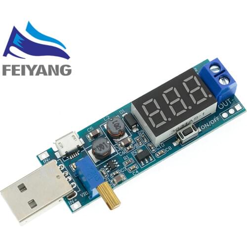 1PCS DC-DC 5V to 3.5V / 12V USB Step UP / Down Power Supply Module Adjustable Boost Buck Converter Out DC 1.2V-24V